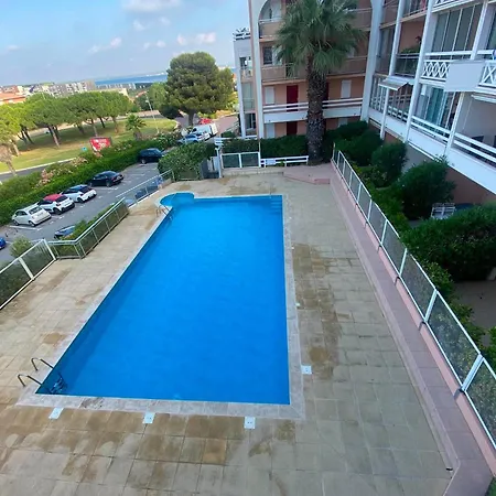 T2 Cabine, Clim, Piscine, Parking, Terrasse Privee Apartment Sète